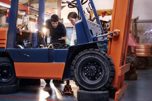 Forklift servicing